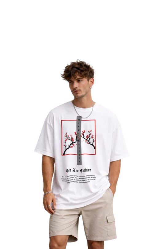 Gen Zee Culture Sakura Frame Tee – Magenta