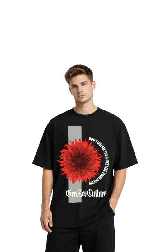 GenZeeculture “Live Your Dream” Oversized Graphic T-Shirt